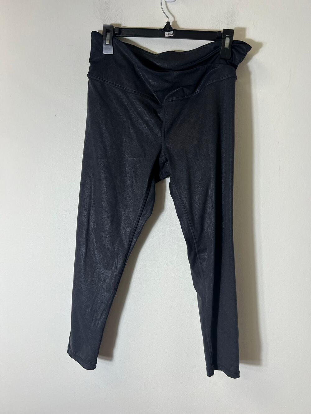 Zella Shiny Black Cropped Leggings Sz 3X
